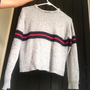 Brandy Melville Red and Blue Sweater